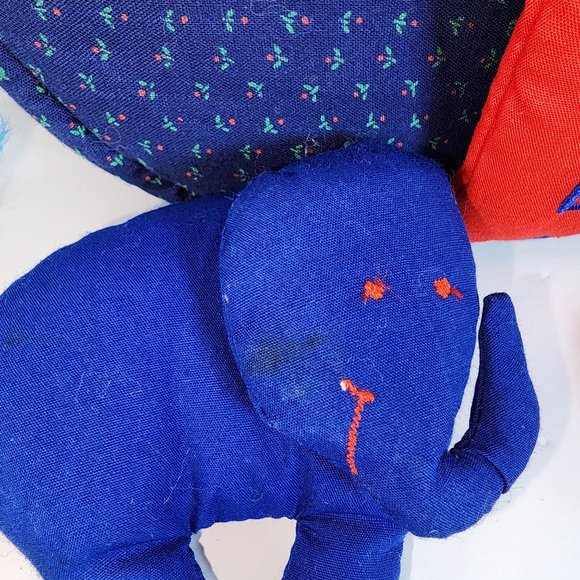 Vintage Kubla Crafts Noah's Ark Plush Playset with 5 Animals Not Complete Cute - Picture 3 of 12